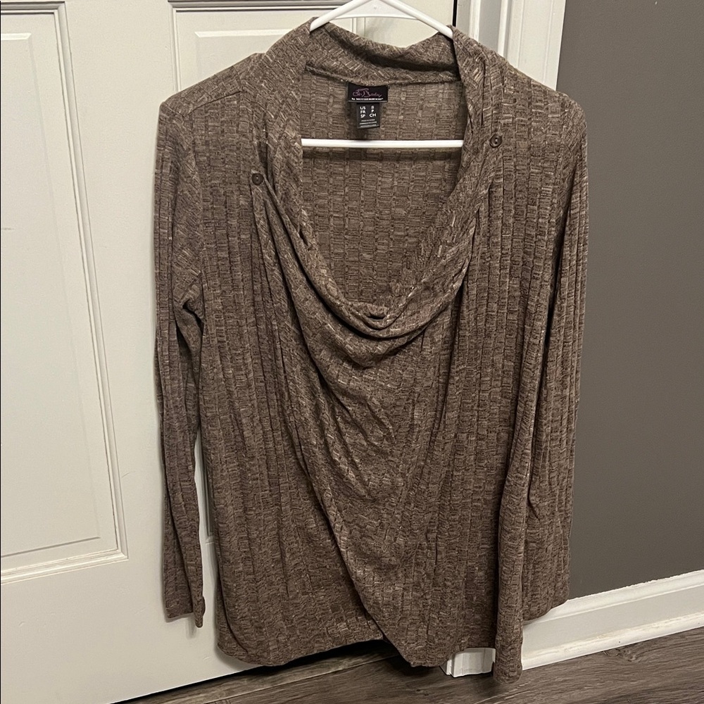Oh Baby by Motherhood Brown Nursing Sweater